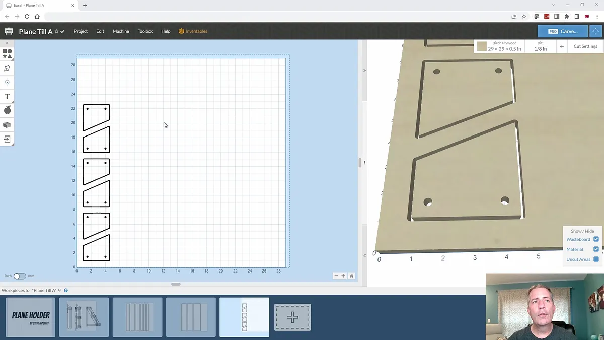 Hand Plane Holder — Create Parts In Easel Pro Software (image 6)