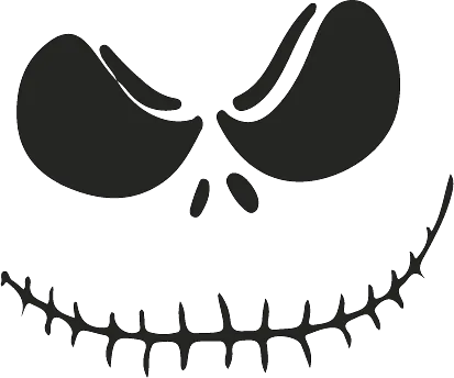 Jack Skellington with eye brows 11x6  - image 1