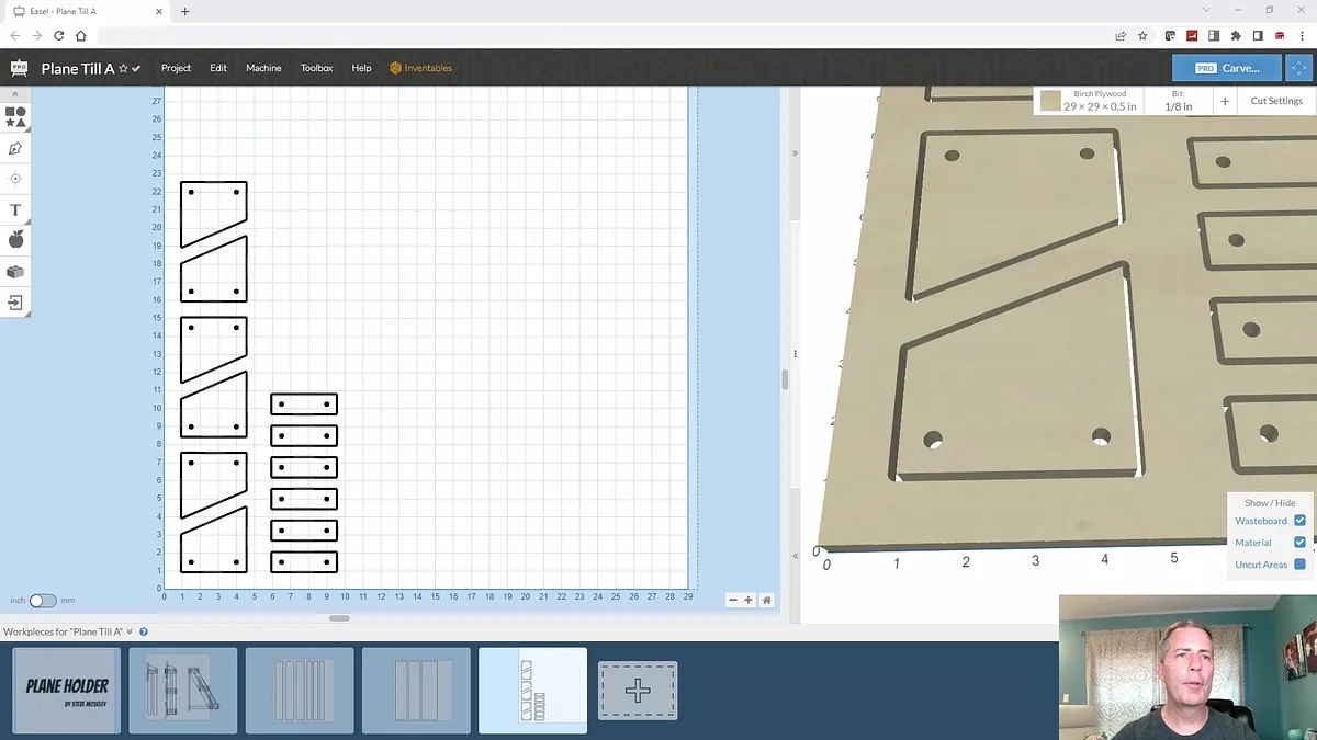 Hand Plane Holder — Create Parts In Easel Pro Software (image 7)