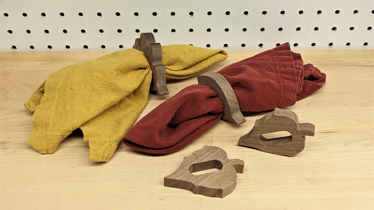 Oak and Birch Napkin Rings - image 1