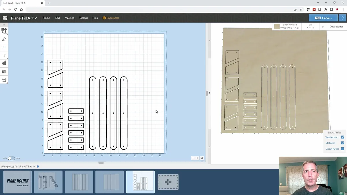 Hand Plane Holder — Create Parts In Easel Pro Software (image 8)