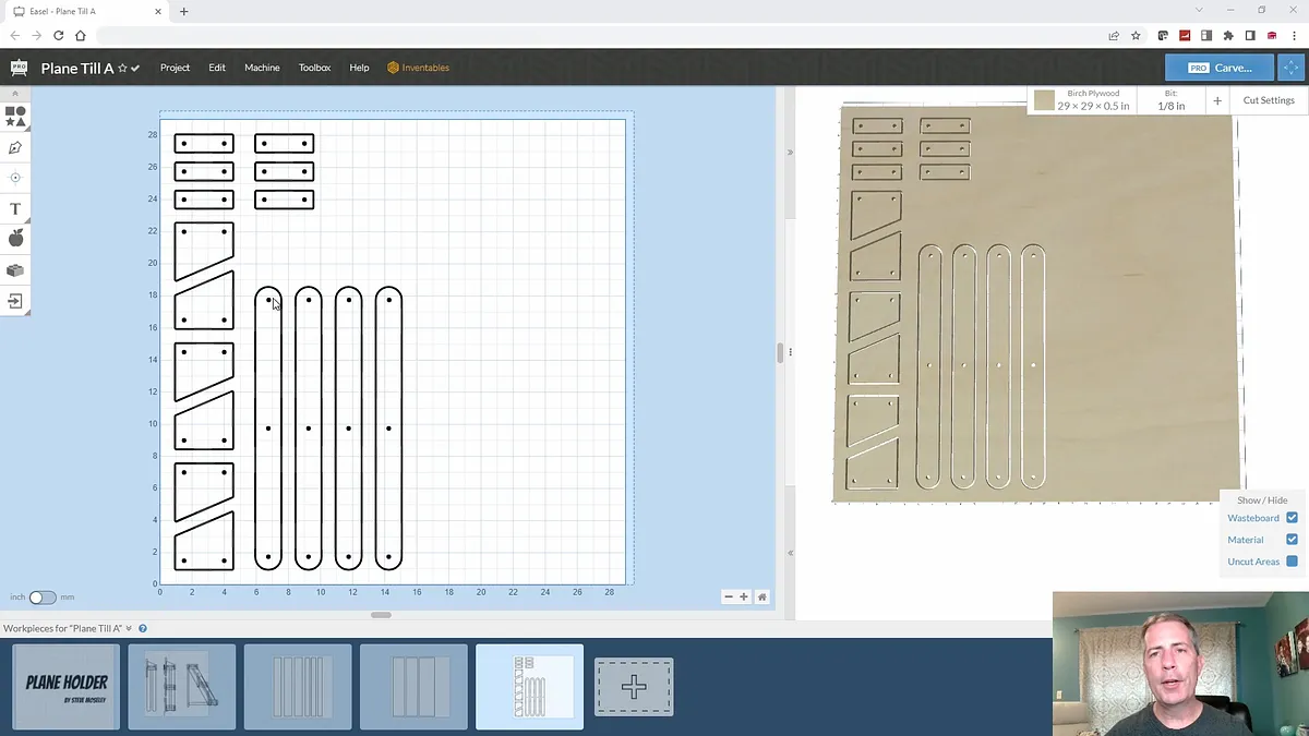Hand Plane Holder — Create Parts In Easel Pro Software (image 9)