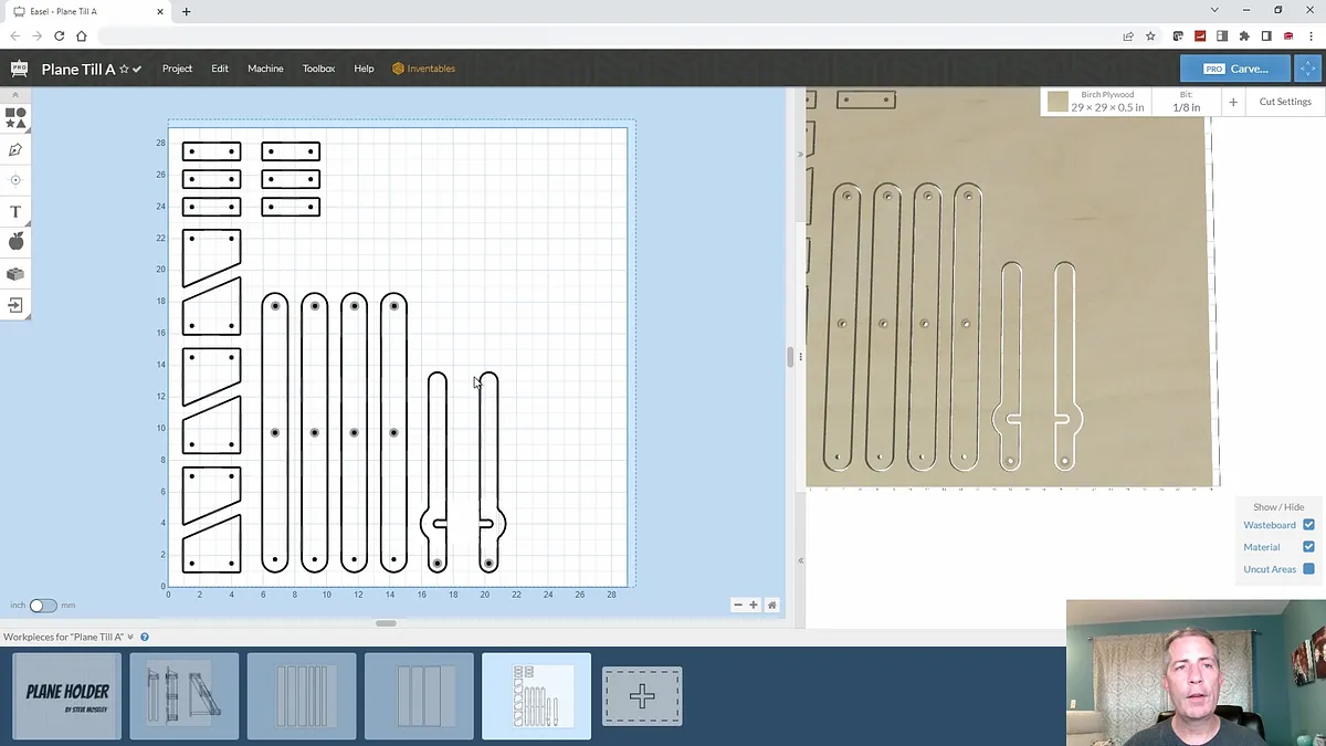 Hand Plane Holder — Create Parts In Easel Pro Software (image 10)