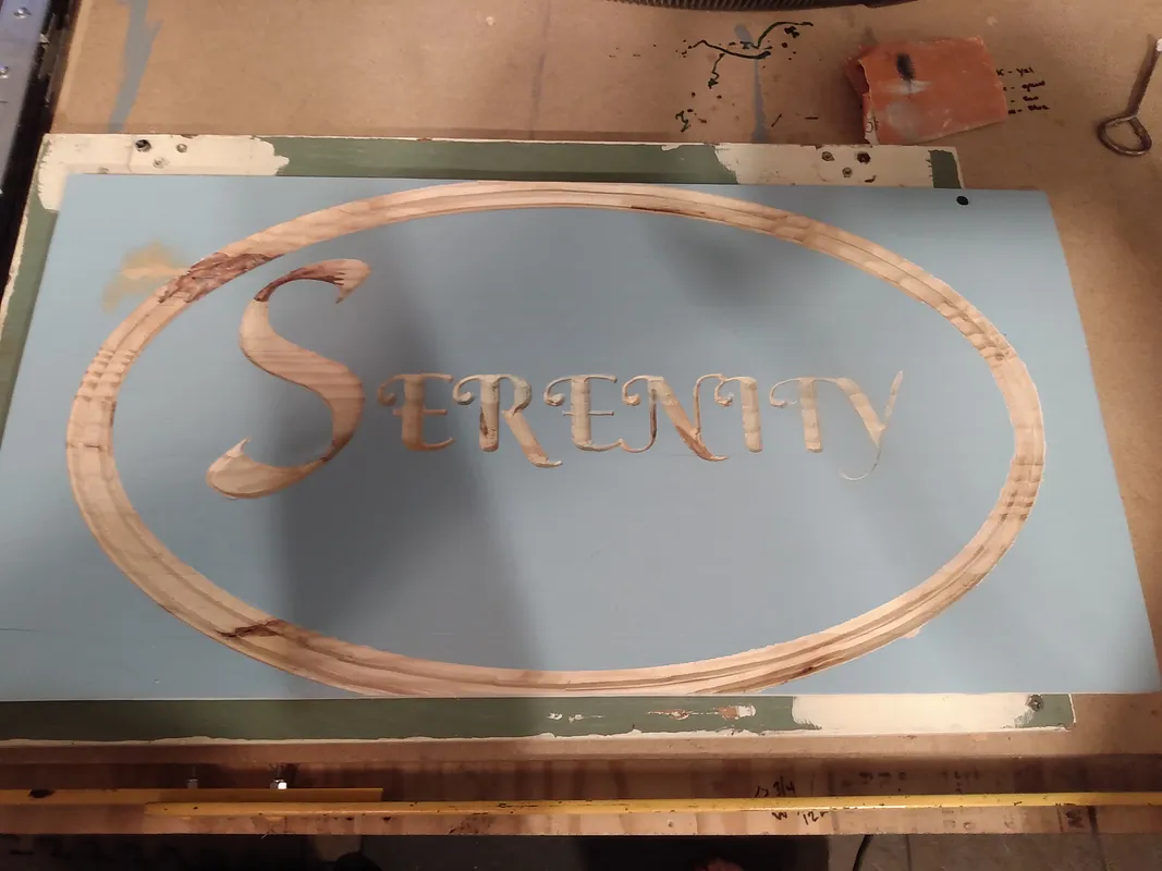 SERENITY OVAL SIGN - image 1