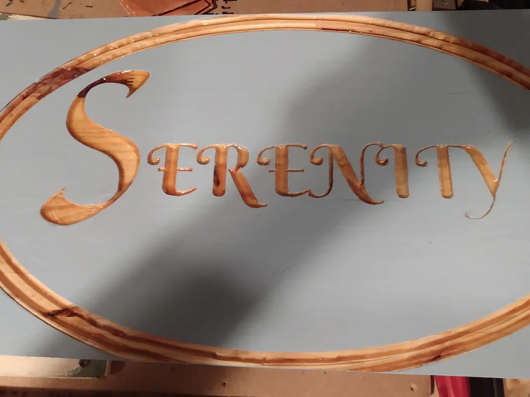 SERENITY OVAL SIGN - image 4