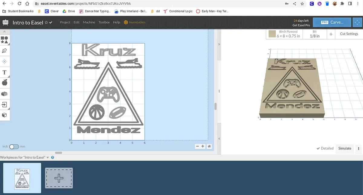 Family Crest Nameplate-Kruz Mendez - image 1
