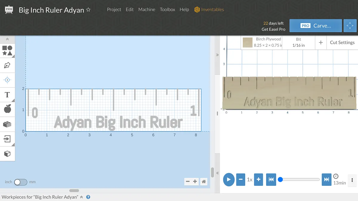 Big Inch Ruler Adyan - image 1
