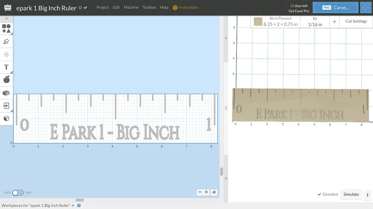 epark 1 Big Inch Ruler - image 1