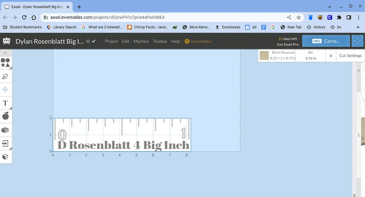 Dylan Rosenblatt Big Inch ruler - image 1
