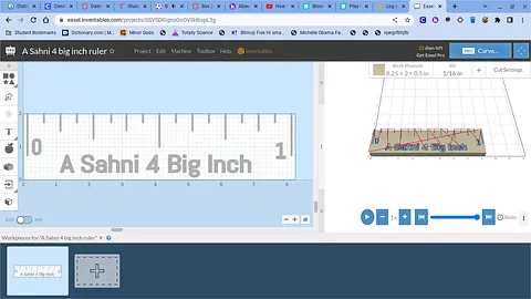 A Sahni 4 big inch ruler