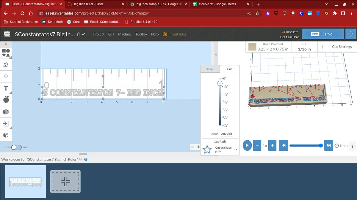 SConstantatos7 Big Inch Ruler - image 1