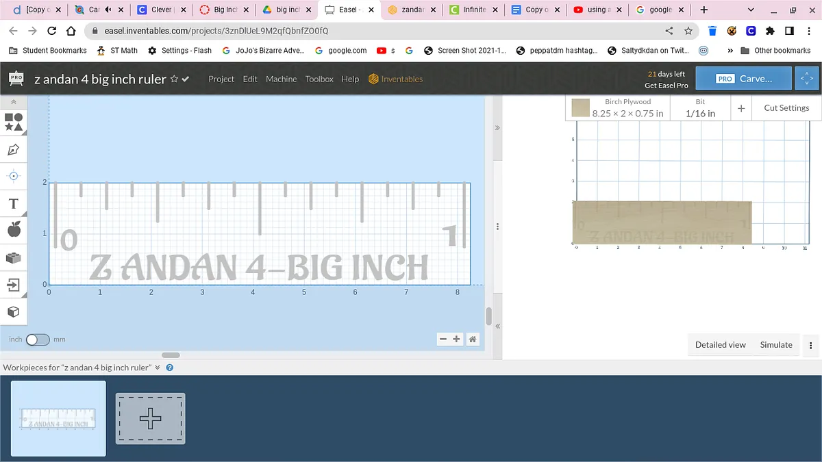 z andan 4 big inch ruler - image 1