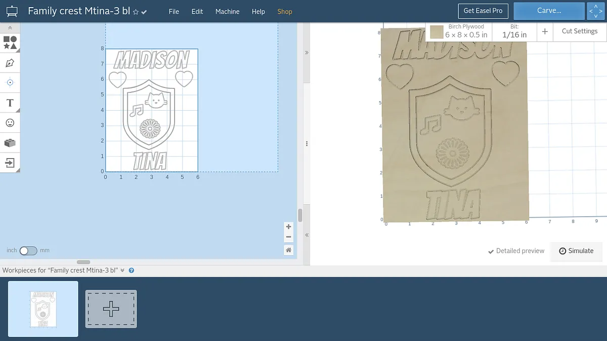 Family crest Mtina-3 bl - image 1