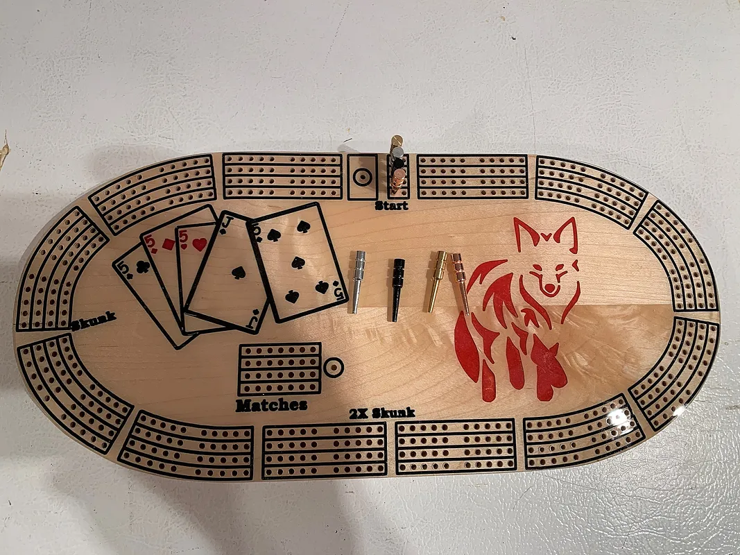 Fox Cribbage Board - image 1