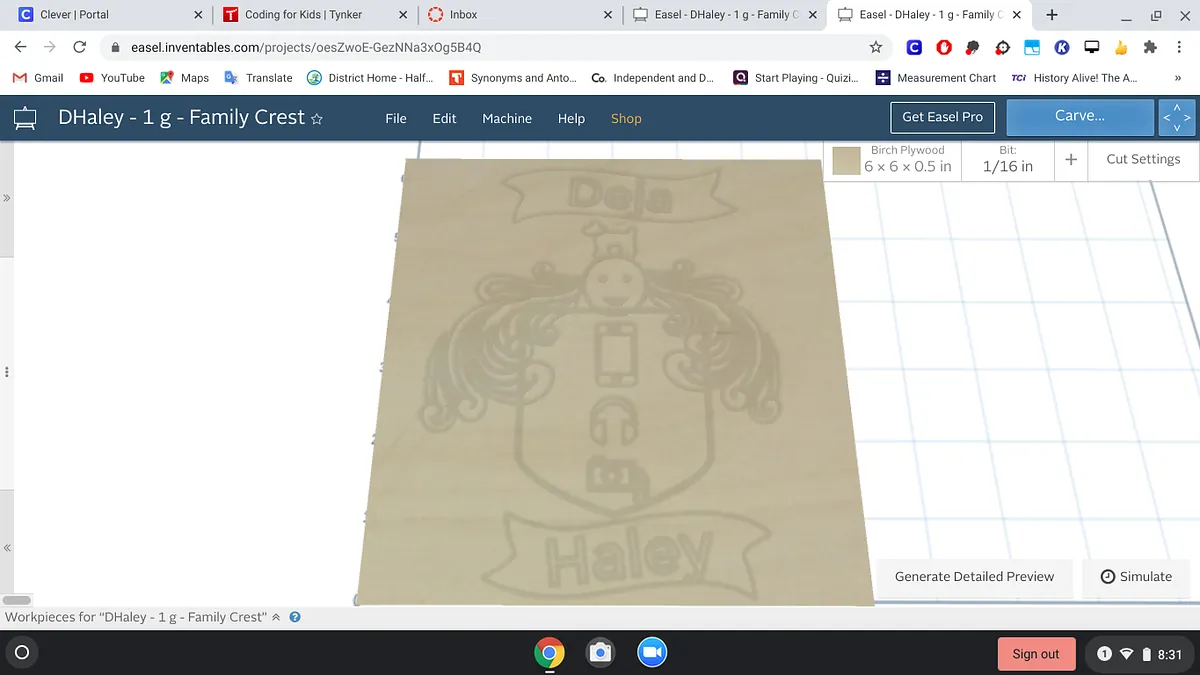 DHaley - 1 g - Family Crest - image 1