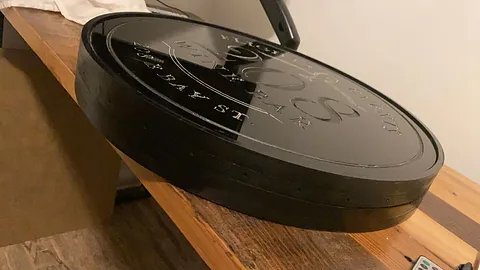 Lighted round acrylic sign