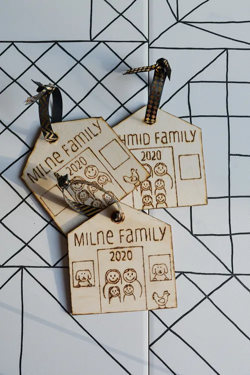 Personalizable house ornaments — Finish as desired (image 2)