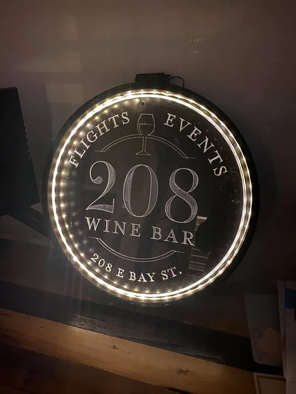 Lighted round acrylic sign - image 2