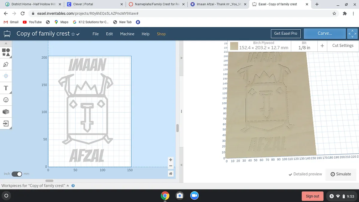 Copy of family crest - image 1