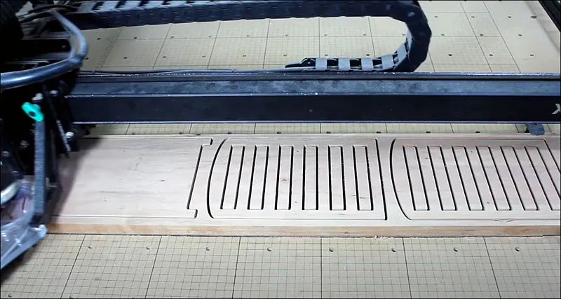 Modern Jewelry Box — Cut the Back and Two Middle Pieces.
