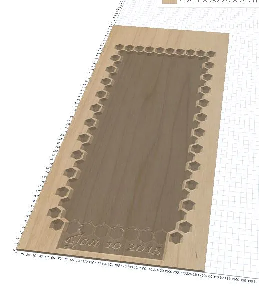 honeycomb Wedding Frame - image 1