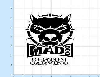 MADDOG CUSTOM CARVING COMPANY LOGO - image 1