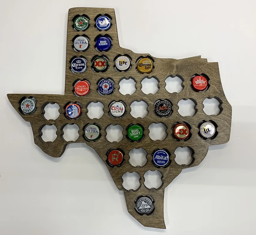 Texas Beer Cap plaque - image 1