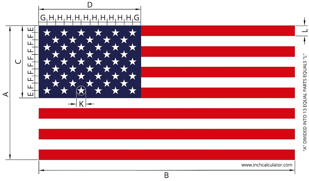 37" Flag Union Stars - image 1