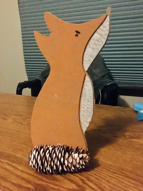 Fox with pine cone tail - image 1