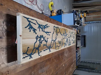 faux fractal table