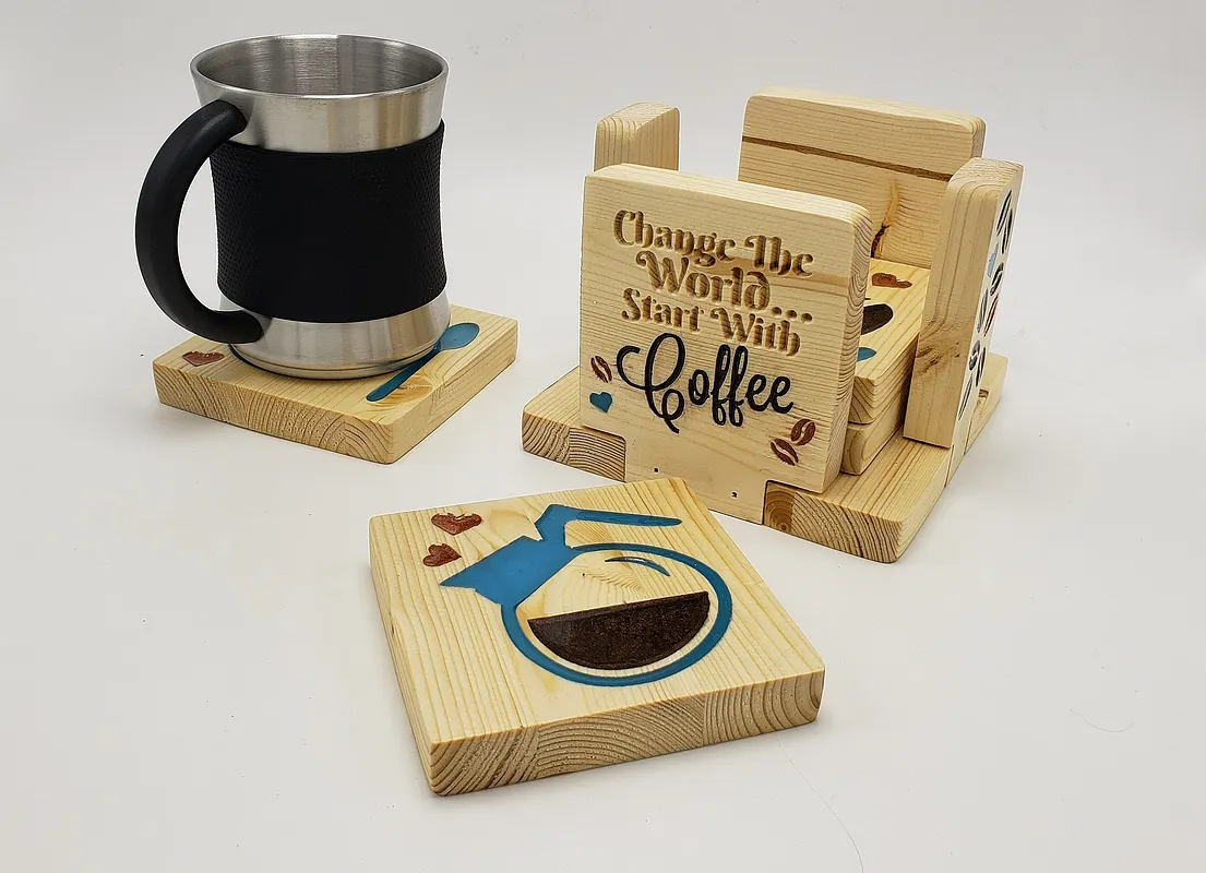 Coffee Coaster Set-of-4 - image 1
