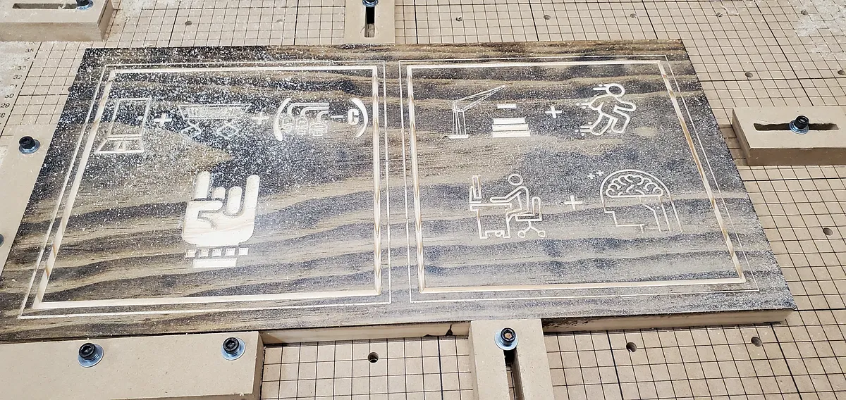 EaselProDesignChallenge-Rebus-RecycleBin — Carve the 18" pieces