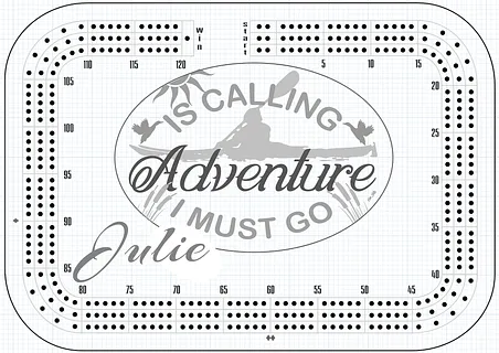 Racetrack Cribbage Board