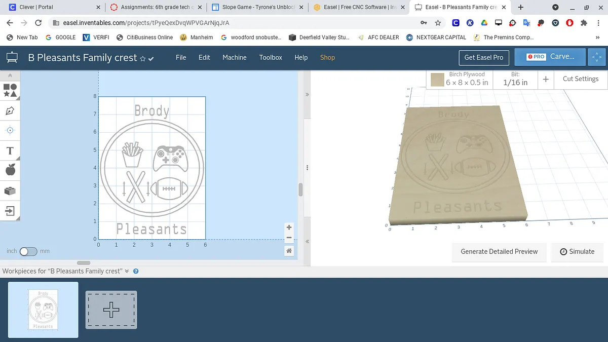 B Pleasants Family crest - image 1