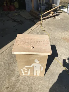 Kitchen trash can box