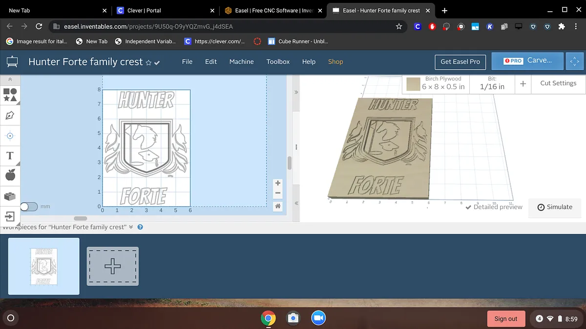 Hunter Forte family crest - image 1