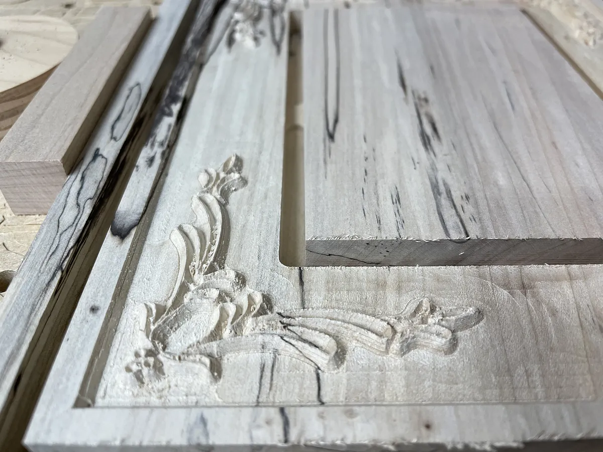 Decorative Picture Frame — Carve the outlines of the frame and picture opening