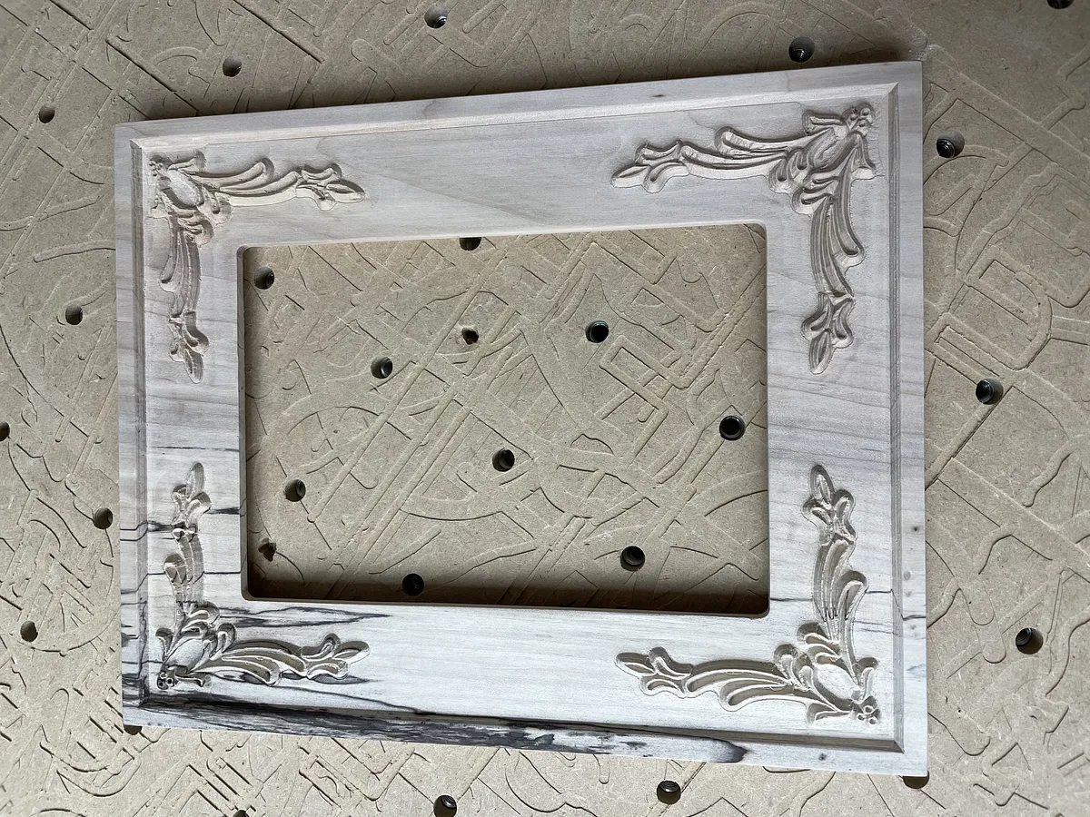 Decorative Picture Frame — Carve the outlines of the frame and picture opening (image 2)