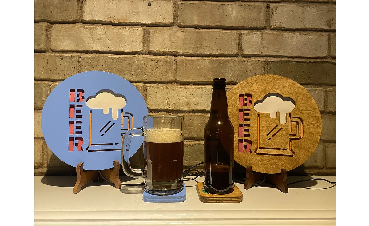 Beer Sign and Matching Coaster/Bottle Opener - image 5