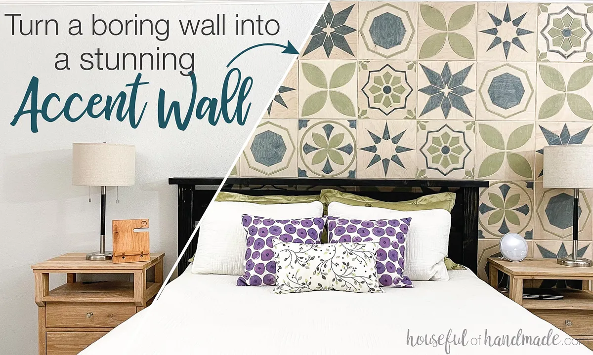 Carved Tile Accent Wall - image 1