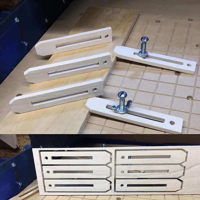 Holds Down tabs long slotted 1/4" - image 1