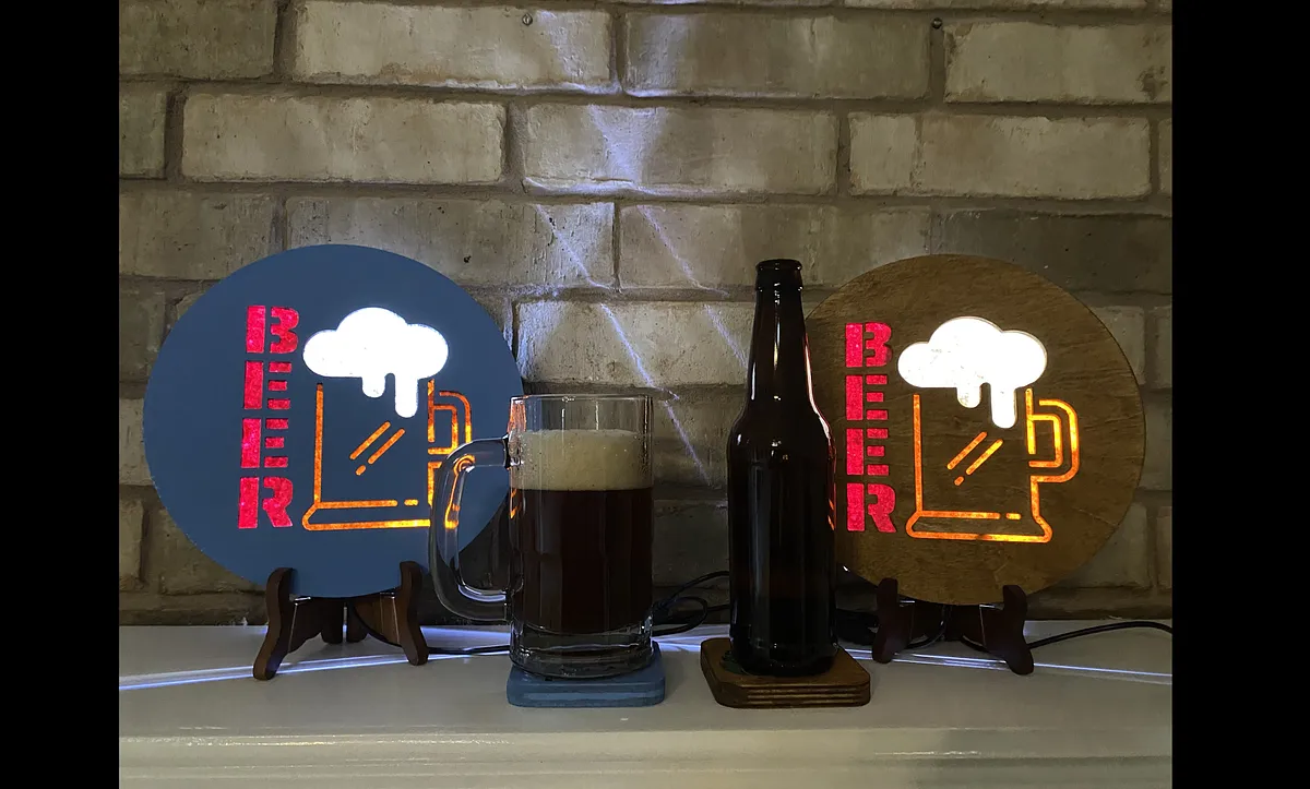 Beer Sign and Matching Coaster/Bottle Opener - image 7