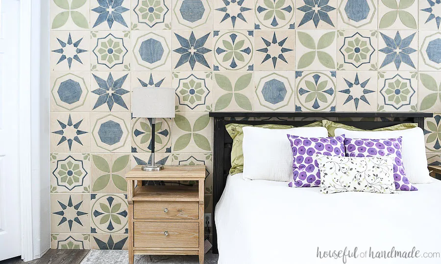 Carved Tile Accent Wall - image 2