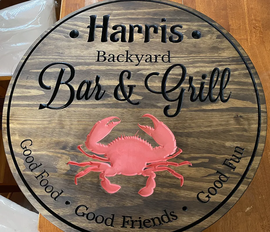 Backyard Bar & Grill Sign - image 1
