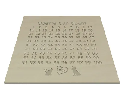 Odette can count