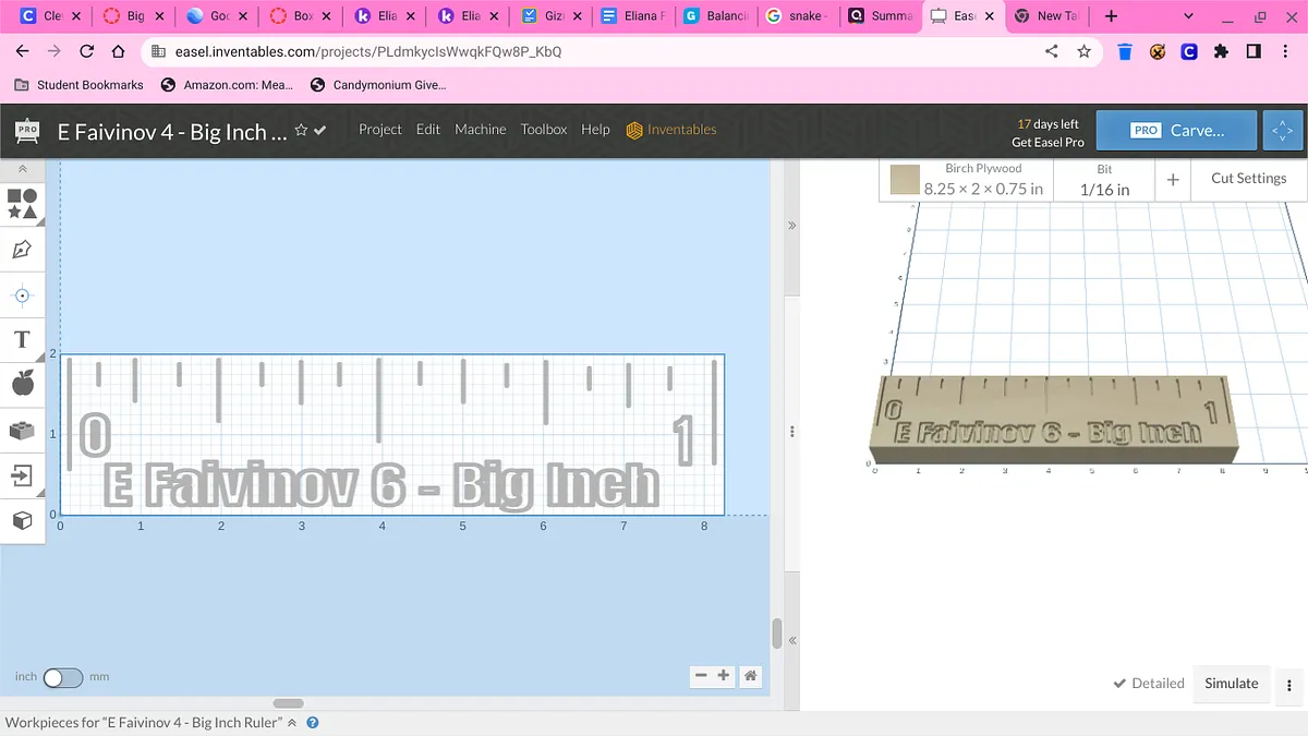 E Faivinov 4 - Big Inch Ruler - image 1