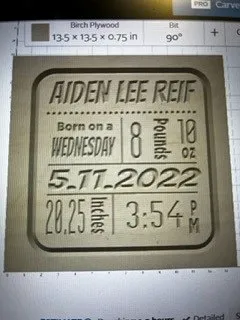 customizable birth announcement - image 1