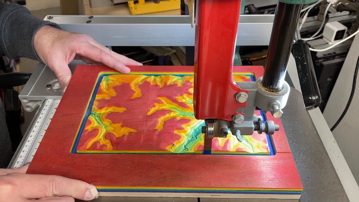 Topographic Surface and Carving with Easel — Remove The Excess Wood