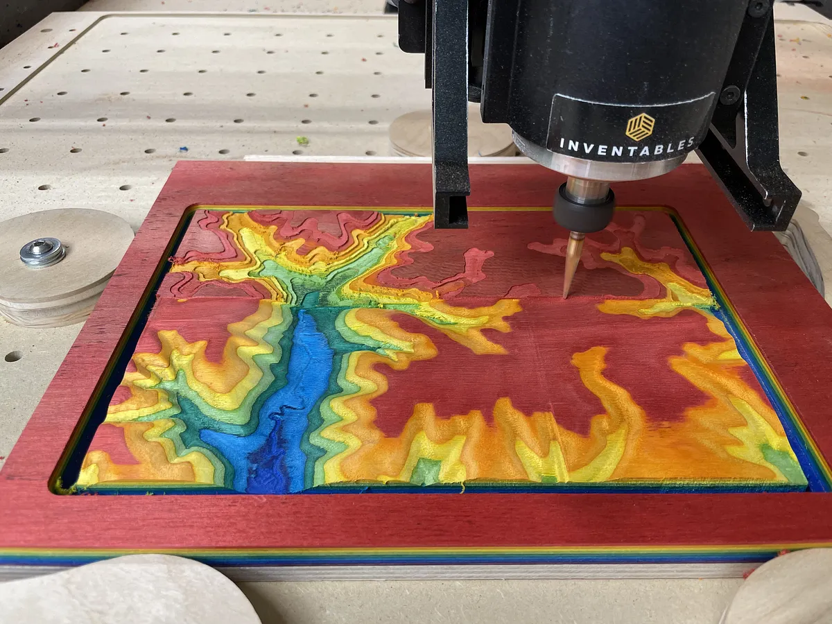 Topographic Surface and Carving with Easel — Project Information