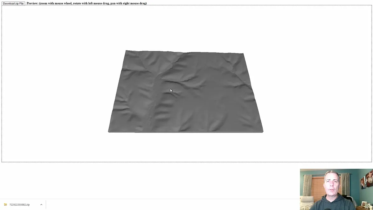 Topographic Surface and Carving with Easel — Create 3D STL File For Your Area (image 2)